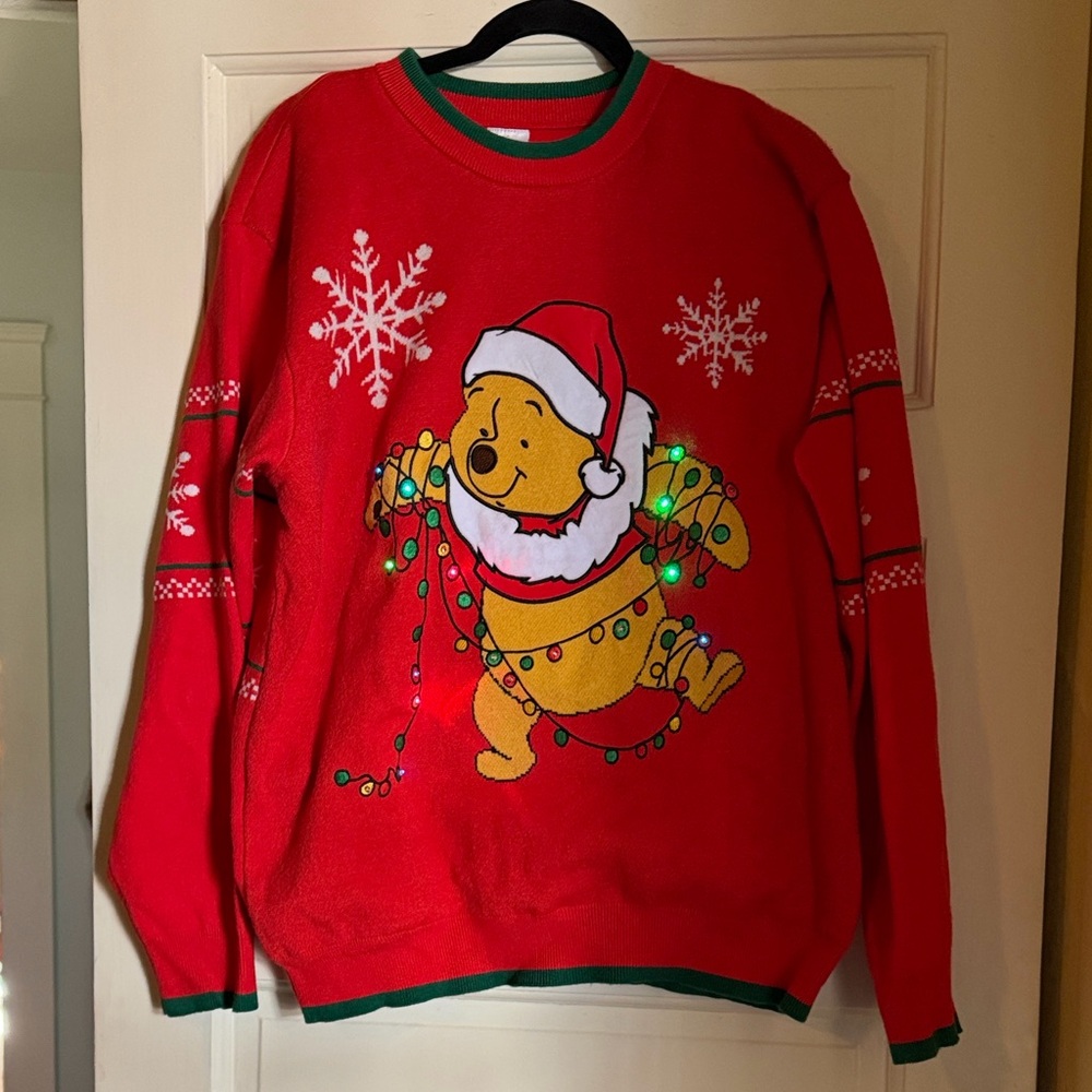 Disney’s Winnie the Pooh Santa Light Up Christmas Sweater